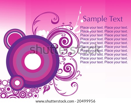 background with floral elements
