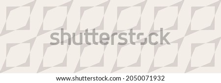 Simple background pattern with geometric ornament on gray background. Seamless pattern, texture. Vector image