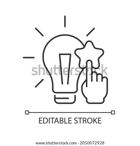 Fact analysis and evaluation linear icon. Split complex topic into theses. Analyse information. Thin line customizable illustration. Contour symbol. Vector isolated outline drawing. Editable stroke Royalty-Free Stock Photo #2050072928