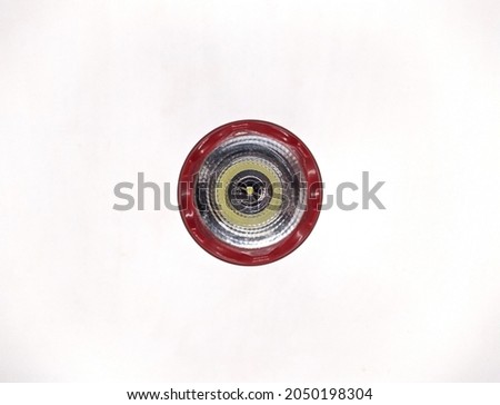 flashlight on a white background front view photo