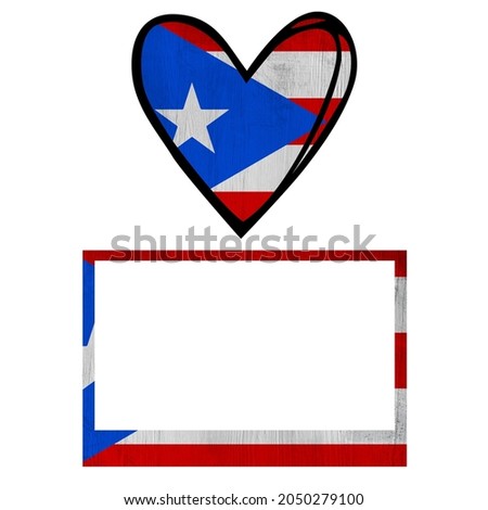 All world countries A-Z. Universal elements for design on white background. Puerto Rico
