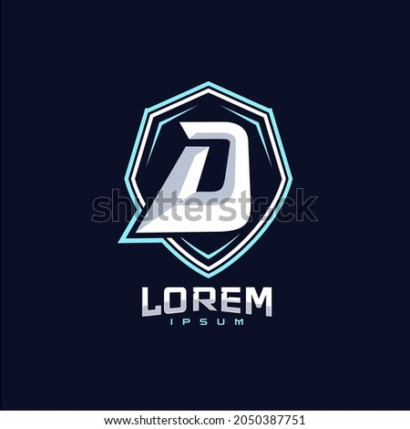 Letter D Gaming Sport Team Logo Design