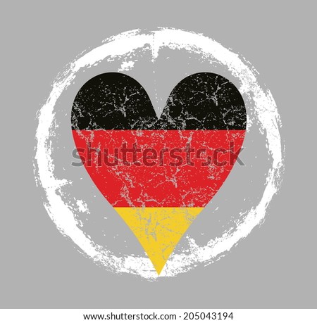 grunge germany flag vector art