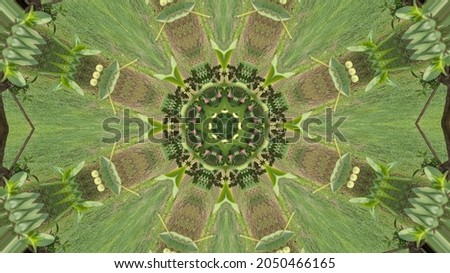 Kaleidoscope background.Rounding illustration ornament fast digital lights and dots, neon glowing rays into tunnel, 4k