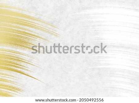 Japanese paper of white and gold