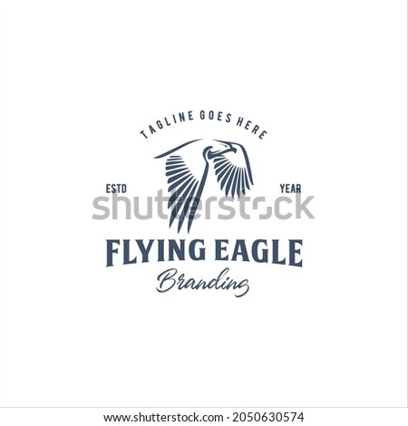 Eagle Bird Logo Design Vector Image