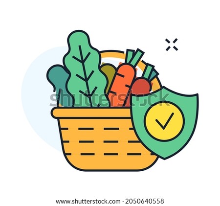 Healthy food, weight loss diet, health illustration. Healthy food, health, diet, fitness medicine.Flat illustration Icons infographics. Landing page site print poster.