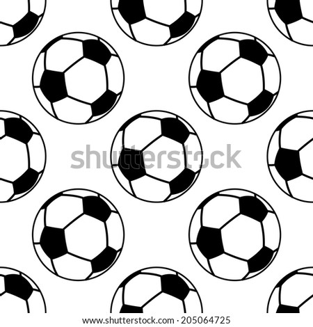 Football or soccer ball seamless background pattern for sports design