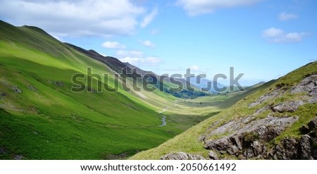 Glacial valley in English Lake District Royalty-Free Stock Photo #2050661492