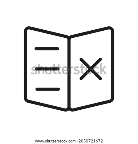 Book, Magazine, Reading Related Vector Line Icon 
