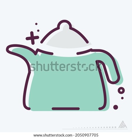 Icon Coffee Bottle - MBE Syle - Simple illustration, Editable stroke, Design template vector, Good for prints, posters, advertisements, announcements, info graphics, etc.