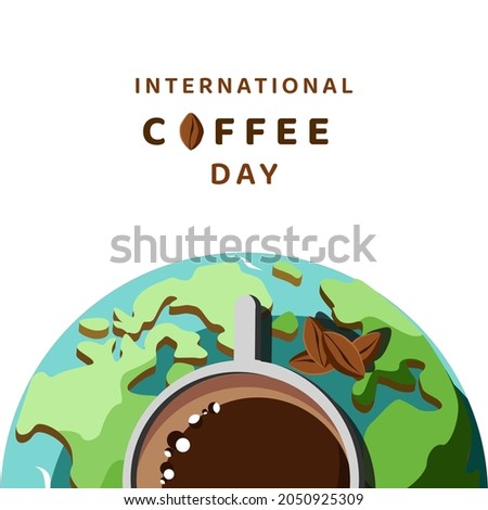 International Coffee Day, Vector Illustration