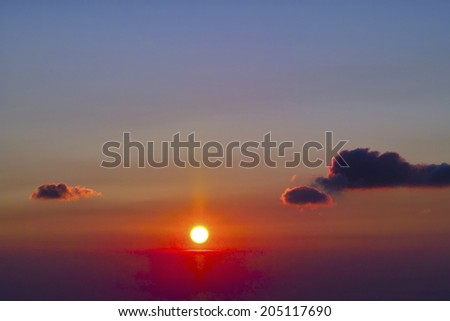 An Image of The Morning Sun