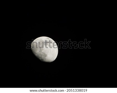 A great picture showing the beauty of the moon and the vast void of space