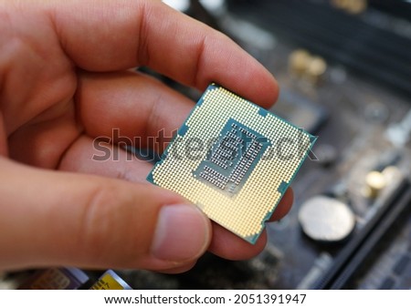 Working on the motherboard and pc processor