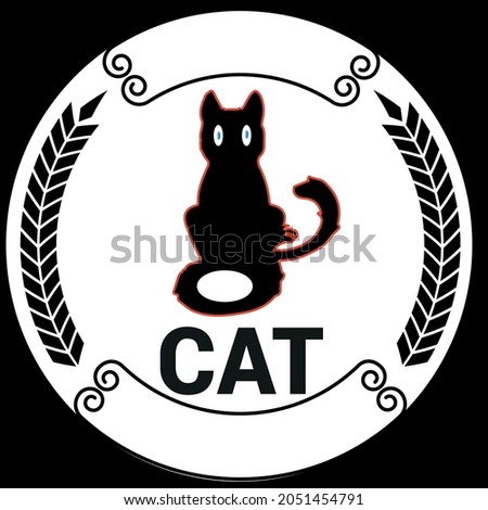  cat icon.logo vector.Easter Bunny.Can be used for or babies t-shirt design.Fashion print graphic.Cartoon animal illustration