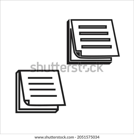 Vector illustration of note book icon