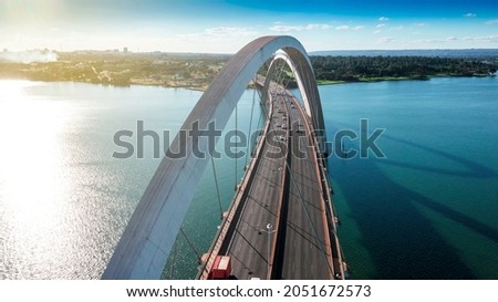 JK Bridge in Brasilia Capital of Brazil Royalty-Free Stock Photo #2051672573