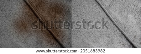 dirty stain on the carpet before and after cleaning
 Royalty-Free Stock Photo #2051683982