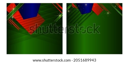 Merry Christmas and Happy Holidays cards with New Year backgrounds design. Modern universal artistic templates. Vector illustration eps 10