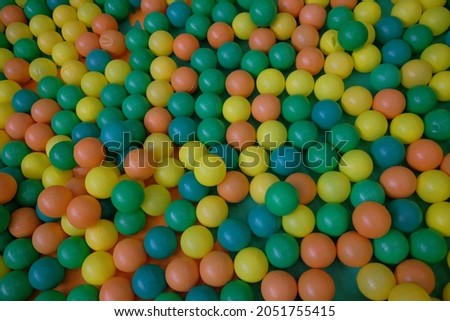 colorful plastic balls image stock