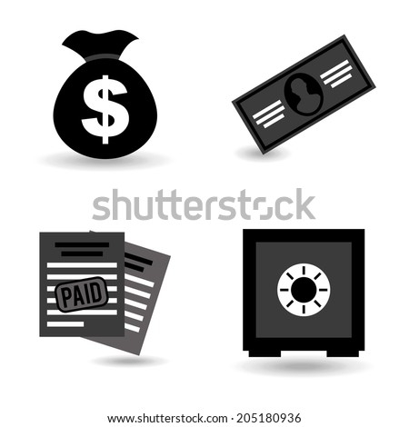 economy design over white  background vector illustration