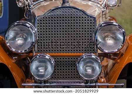 Vintage car - retro technology background