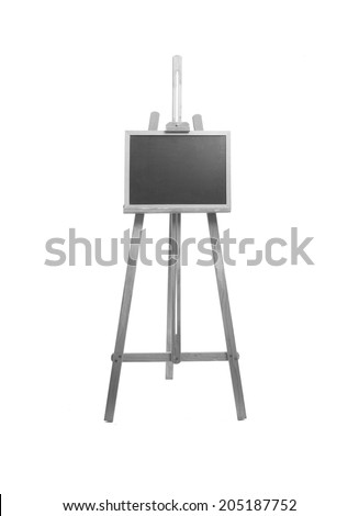 easel and placard