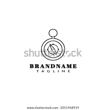 compass logo icon design template modern isolated vector illustration