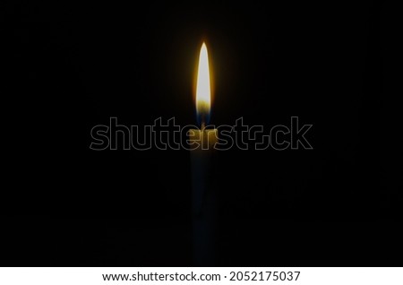 macro photo of candle flame in the dark
