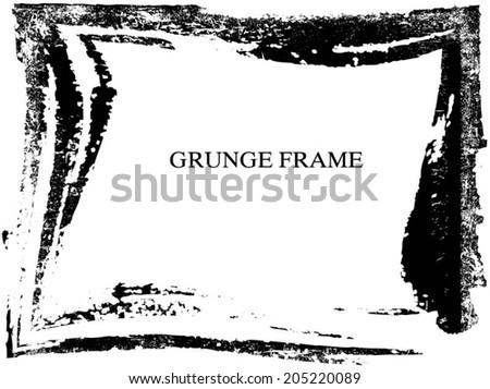 grunge frame. vector illustration.