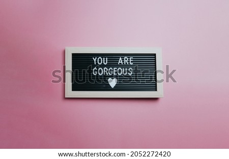Inspirational motivational quote. Success and motivation concept. Beauty day, concept girl message, colorful background.