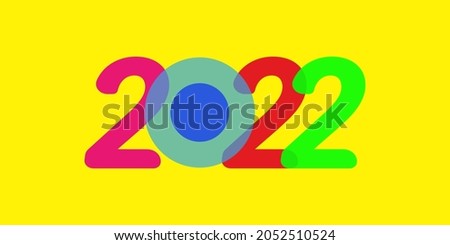 2022 full color illustration with yellow background