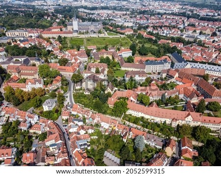 The city of Bamberg in Franconia from above