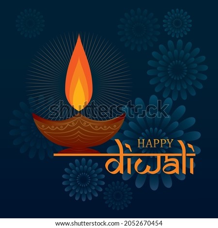 Happy Diwali - Corporate Greetings, Vector Illustrations, Social Media Post Design
