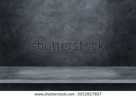 cement shelf and floor on concrete background for design.