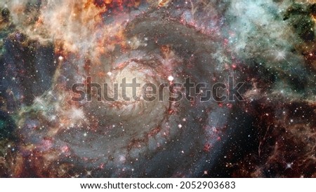 Spiral Galaxy. Elements of this image furnished by NASA.