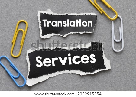 Word writing text Translation Services. Business concept.
