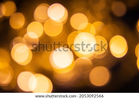 Bokeh shot from LED lights used to decorate the festival