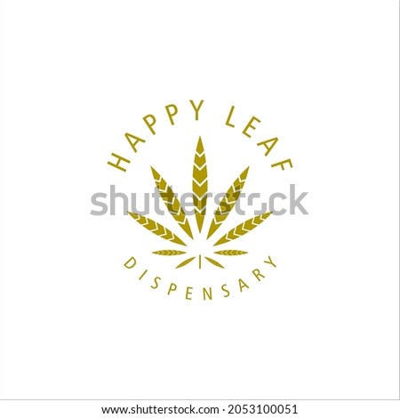 Cannabis Exclusive Gold Logo Design