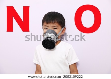  boy in a mask who resists something 