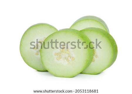 Winter melon isolated on white background. Royalty-Free Stock Photo #2053118681