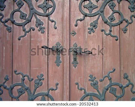 decorated door
