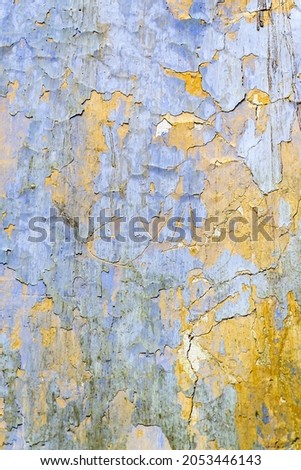 the texture of an old wall painted with oil paint