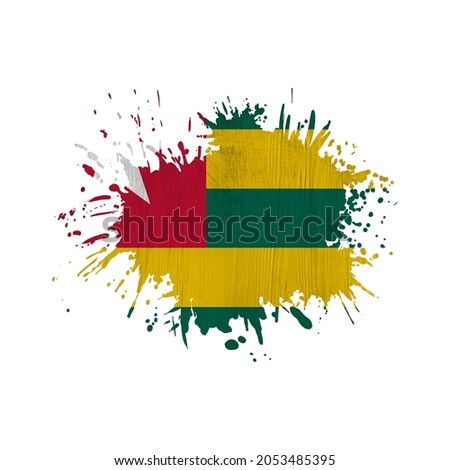 World countries. Sublimation background. Abstract shape. Togo