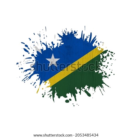 World countries. Sublimation background. Abstract shape. Solomon Islands