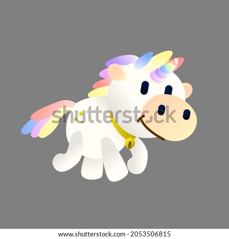 cute horse character design for children book