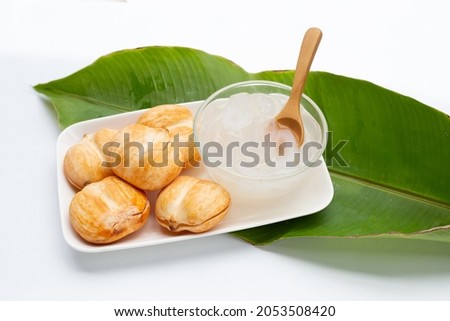 Sliced toddy palm in syrup Royalty-Free Stock Photo #2053508420