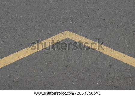 Black Road Pavement with Yellow Line. Travel and Transportation Background Theme.