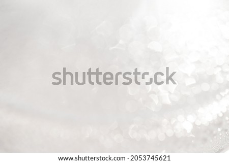 Blurred picture of white bokeh for abstract background